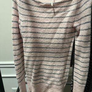 Free people stripe Alpaca Sweater thumb